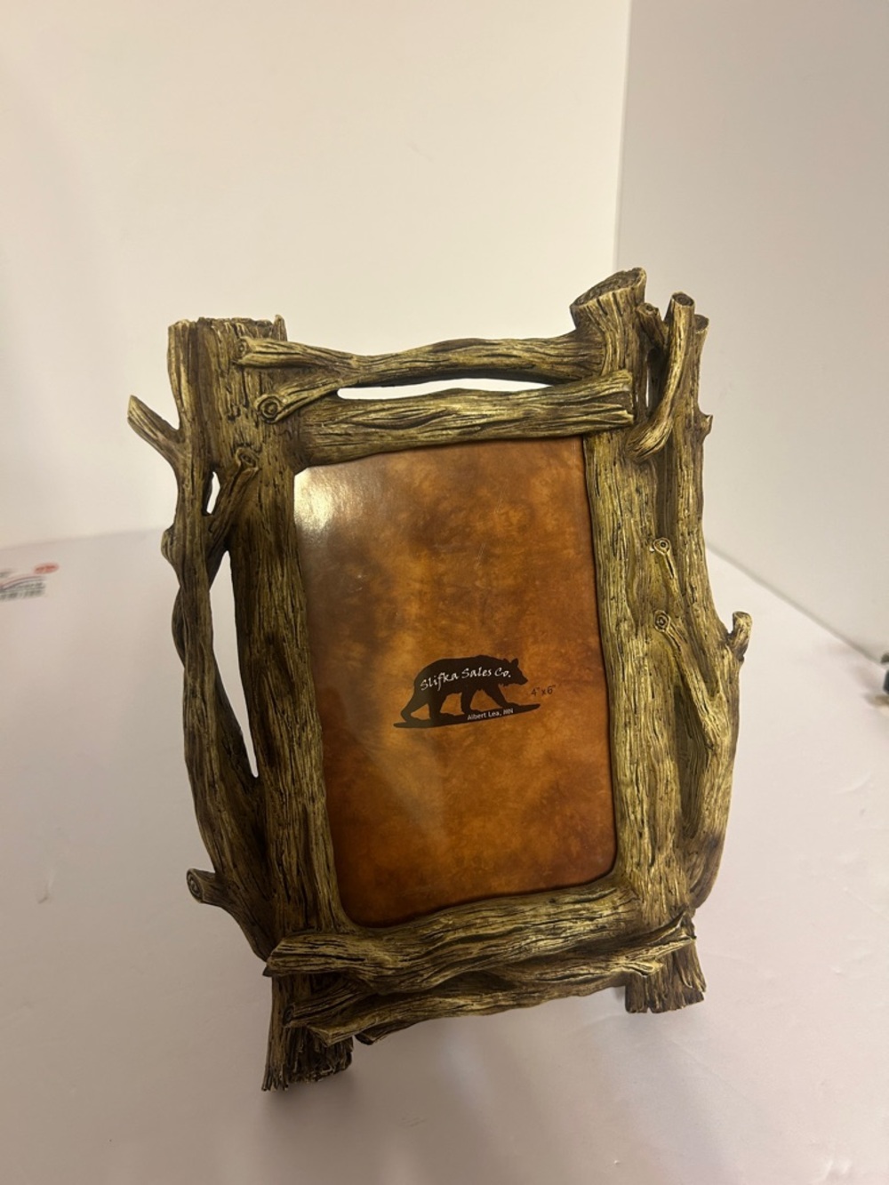 Slifka sales 4x6 rustic resin wood frame solid 1lb 7oz